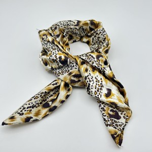 Light brown vintage silk scarf